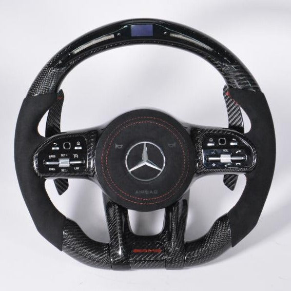 Mercedes-Benz 2020 AMG Performance Style Pre Designed LED Complete Steering Wheel - Carbon City Customs