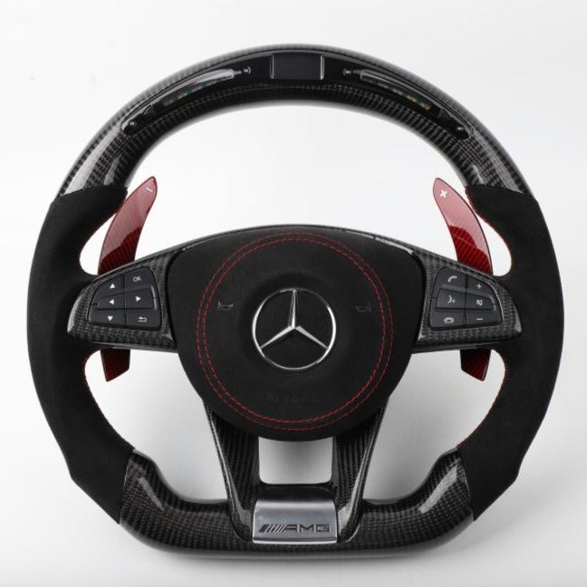 Mercedes-Benz 2017 AMG Performance Style Pre Designed LED Complete Steering Wheel - Carbon City Customs