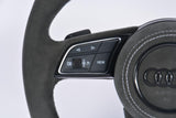 Audi RS Style Pre Designed Full Alcantara LED Complete Steering Wheel - Carbon City Customs