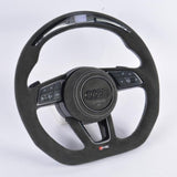 Audi RS Style Pre Designed Full Alcantara LED Complete Steering Wheel - Carbon City Customs